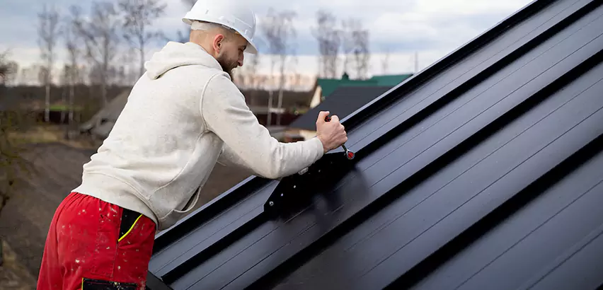 Tin Roof Ridge Cap Installation in Redmond